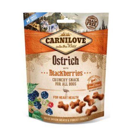 Carnilove Dog Crunchy Snack Ostrich & Blackberries 200g