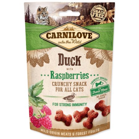 Carnilove Cat Crunchy Snack Duck & Raspberries 50g