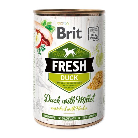 Brit Dog Fresh konz Duck with Millet 400g