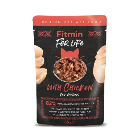 Fitmin For Life cat pouch kitten chicken 85g