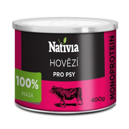 Nativia Konzerva hovězí svalovina 400 g