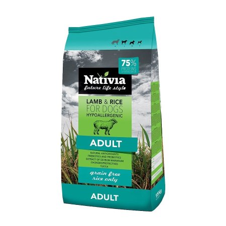 Nativia Lamb & Rice Adult 15 kg