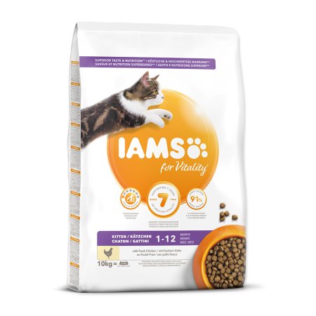 IAMS for Vitality Kitten Food with Fresh Chicken 10kg