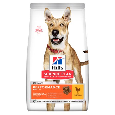 Hill’s Science Plan Performance granule pro dospělé psy s kuřecím 14 kg