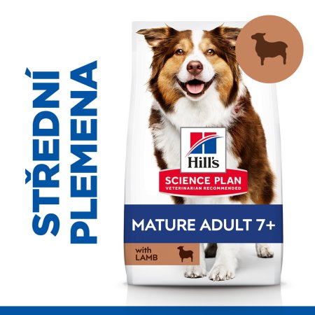 Hill’s Science Plan Canine Mature Adult 7+ Medium Lamb & Rice 14 kg