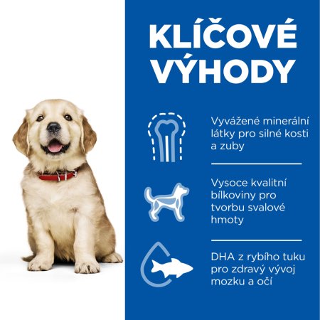 Hill’s Science Plan granule pro štěňata velkých plemen s kuřecím 14.5 kg