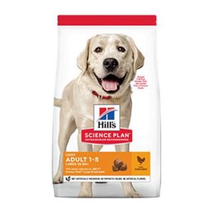 Hill’s Science Plan Light granule pro dospělé psy velkých plemen s kuřecím 18 kg