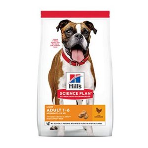 Hill’s Science Plan Light pro dospělé psy středních plemen s kuřecím 14 kg