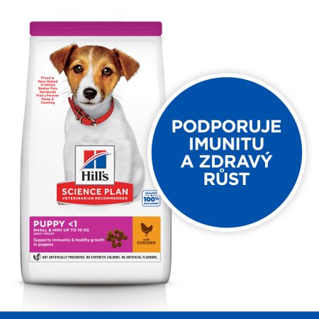 Hill’s Science Plan granule pro štěňata malých plemen s kuřecím 3 kg