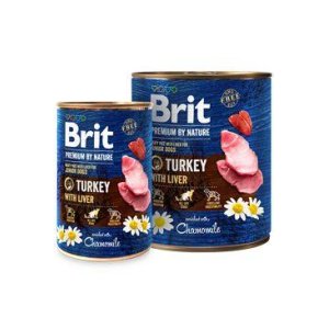Brit Premium Dog by Nature konz Turkey & Liver 800g