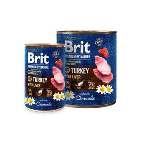 Brit Premium Dog by Nature konz Turkey & Liver 800g