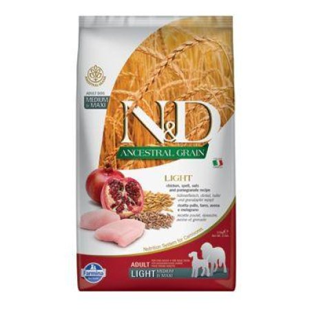 N&D LG DOG Light M/L Chicken&Pomegranate 2,5kg