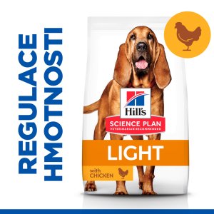 Hill’s Science Plan Light granule pro střední starší psy s kuřecím 14 kg