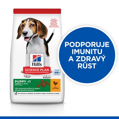 Hill’s Science Plan granule pro štěňata středních plemen s kuřecím 14 kg