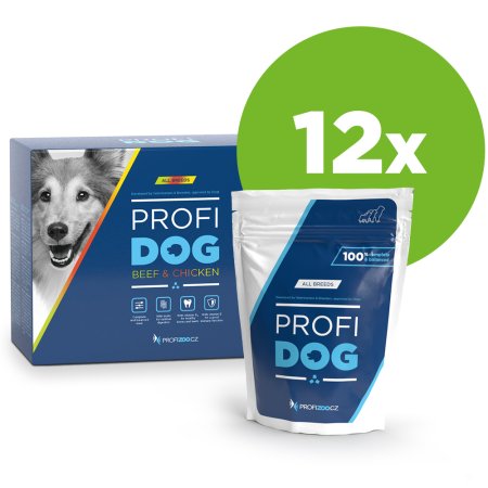 PROFIDOG kapsička filety hovězí a kuřecí ve štávě 12x85g