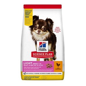 Hill’s Science Plan Light granule pro dospělé psy malých plemen s kuřecím 6 kg