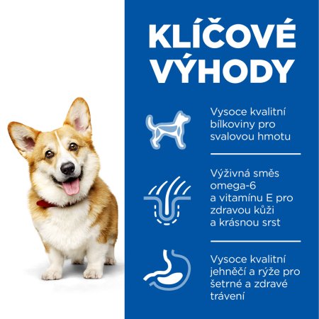 Hill’s Science Plan granule pro dospělé psy malých plemen s jehněčím a rýží 6 kg