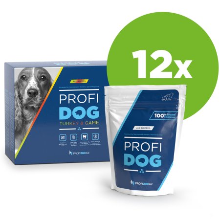 PROFIDOG kapsička filety krůtí a zvěřinové ve šťávě 12x85g