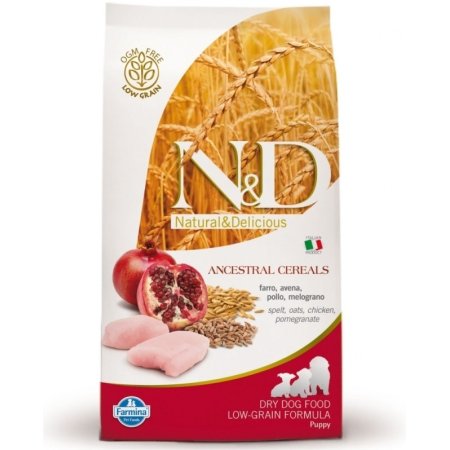 N&D LG DOG Puppy M/L Chicken & Pomegranate 12kg