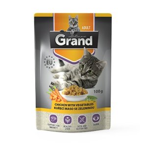 GRAND deluxe kapsička kuřecí maso se zeleninou 100 g