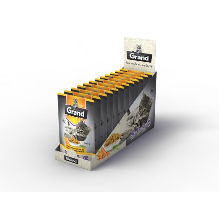 GRAND deluxe kapsička kuřecí maso se zeleninou 100 g