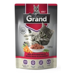 GRAND deluxe kapsička hovězí maso se zeleninou 100 g