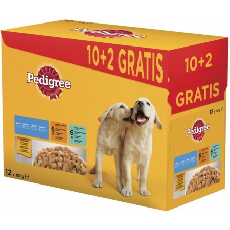 PEDIGREE kapsička Junior mixovaný výběr s rýží v želé 12pack 1200 g