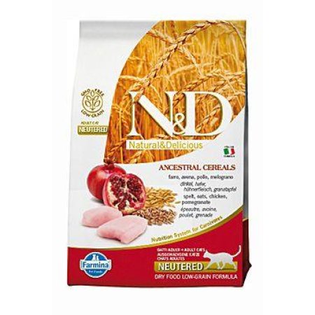 N&D Low Grain CAT Neutered Chicken & Pomegranate 300g