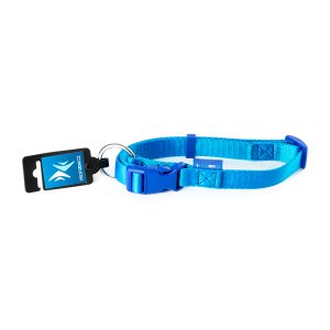 PROFIZOO Obojek popruh JEDNOBAREVNÝ (25mm x 40-66cm) modrá