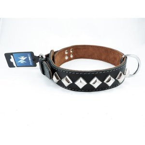 PROFIZOO Obojek MOLOSS, pyramidy 1ř. (40mm x 60cm) černá