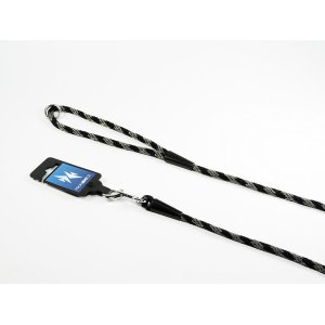 PROFIZOO Vodítko lano SPIRÁLA (6mm x 150cm) černo-šedá