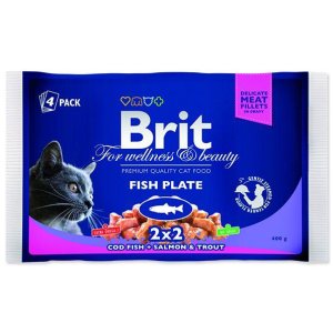 Brit Premium Cat Fish Plate 4 x 100g