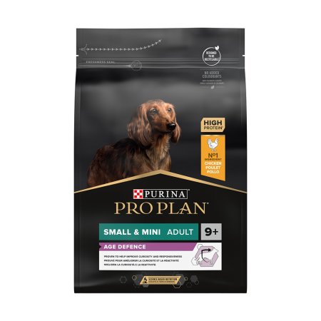 PRO PLAN Small & MiniI Adult 9+ Age Defence granule pro psy kuře 3 kg