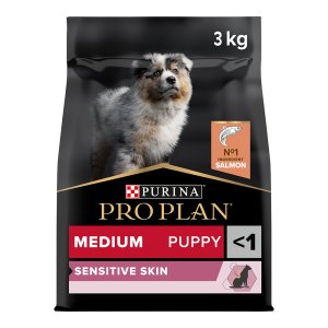 PRO PLAN Medium Puppy Sensitive Skin granule pro štěňata losos 3 kg