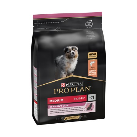 PRO PLAN Medium Puppy Sensitive Skin granule pro štěňata losos 3 kg