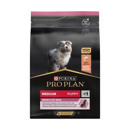 PRO PLAN Medium Puppy Sensitive Skin granule pro štěňata losos 3 kg