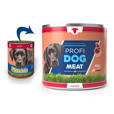 PROFIDOG konzerva hovězí 850g