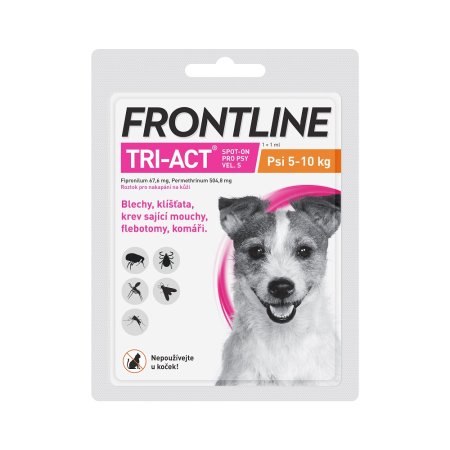 Frontline Tri-Act pro psy Spot-on S (5-10 kg) 1 pip