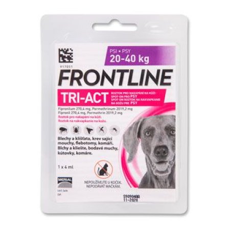 Frontline Tri-Act pro psy Spot-on L (20-40 kg) 1 pip