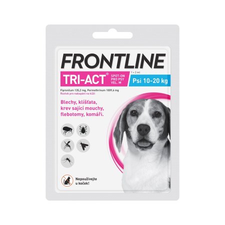 Frontline Tri-Act pro psy Spot-on M (10-20 kg) 1 pip