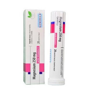 Magnesium 250mg tbl eff 20 s vitam C Generica