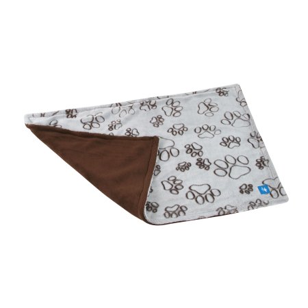 PROFIZOO Fleece Deka dvouvrstvá De Luxe 60 x 38 cm hnědá tlapka