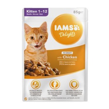 Kapsička IAMS kitten delights chicken in gravy 85g