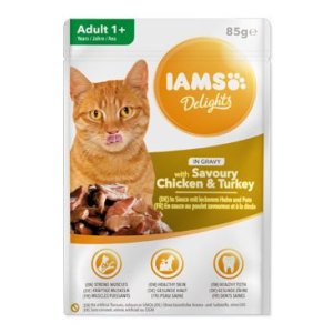 Kapsička IAMS cat delights chicken & turkey in gravy 85g