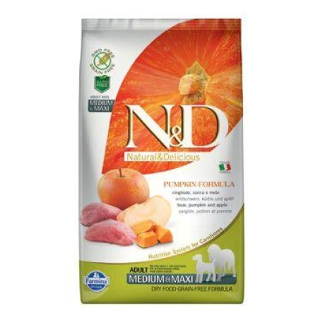 N&D Pumpkin DOG Adult M/L Boar & Apple 2,5kg