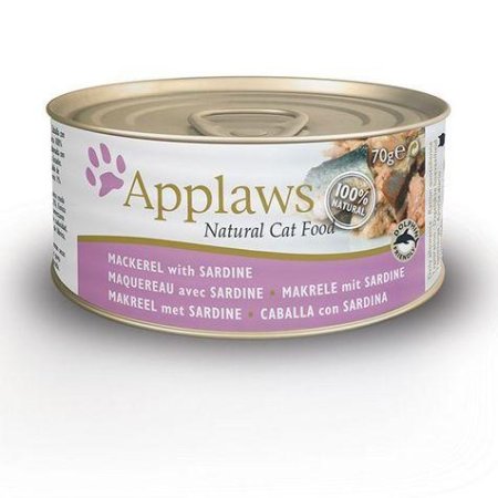 Applaws konzerva Cat makrela a sardinky 70 g 