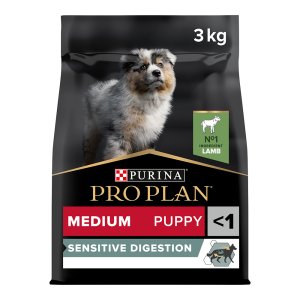 PRO PLAN Medium Puppy Sensitive Digestion granule pro štěňata jehněčí 3 kg