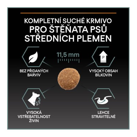 PRO PLAN Medium Puppy Sensitive Digestion granule pro štěňata jehněčí 3 kg