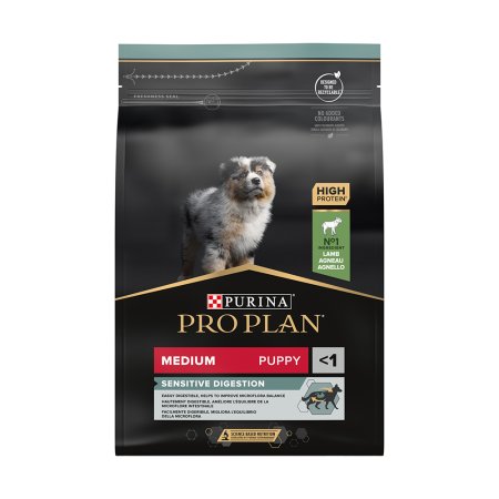 PRO PLAN Medium Puppy Sensitive Digestion granule pro štěňata jehněčí 3 kg