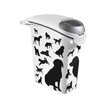 Kontejner na krmivo černobílý 23l